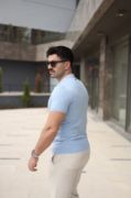Erkek Polo Yaka Fermuar Detaylı Tişört resmi